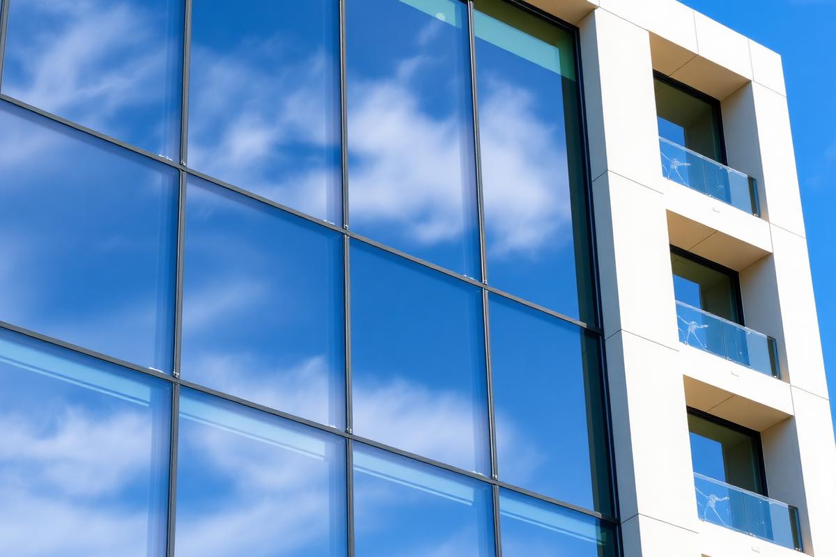Commercial building solar film