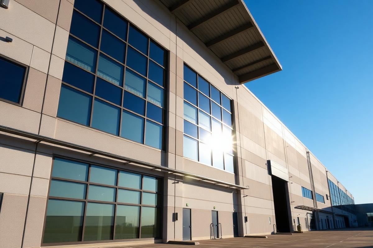 Industrial solar film installation